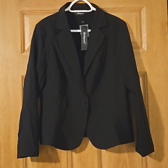 Allegra K Fitted Black Blazer NWT sz.L - Picture 1 of 6